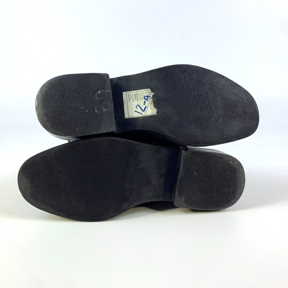 Steve Madden Recharge Leather Boots Womens Sz 6 Black Buckle Moto Studded Bootie - Picture 12 of 16